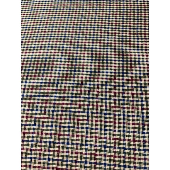 Blue & Red Plaid Cotton Fabric 1/2 Yard 42" Wide For Sewing & Crafting - Picture 3 of 5